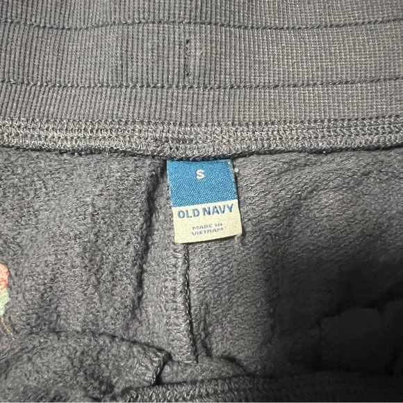 Old Navy Navy Sweatpants with Colorful Embroidery - Picture 2 of 2